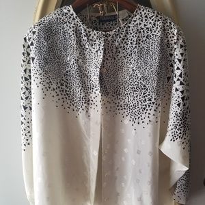 Vintage unique button up blouse